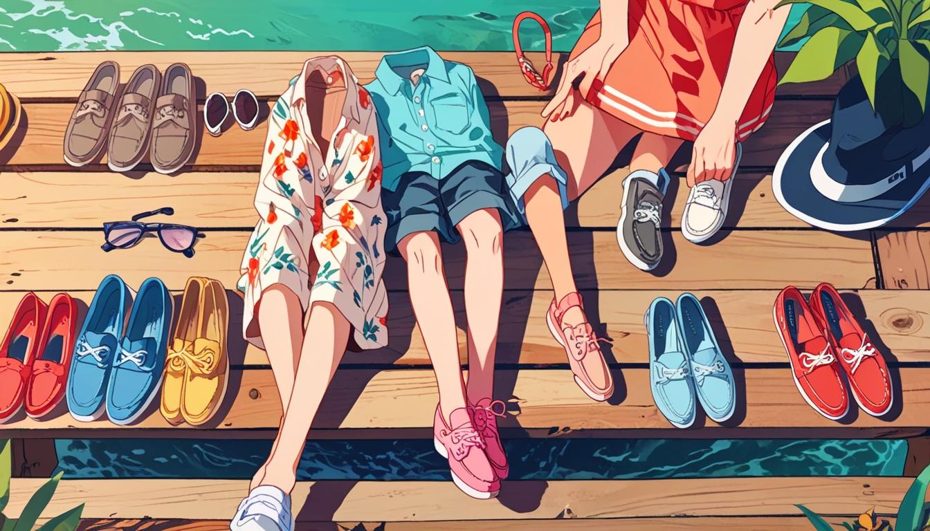The stylish comeback of boat shoes this season