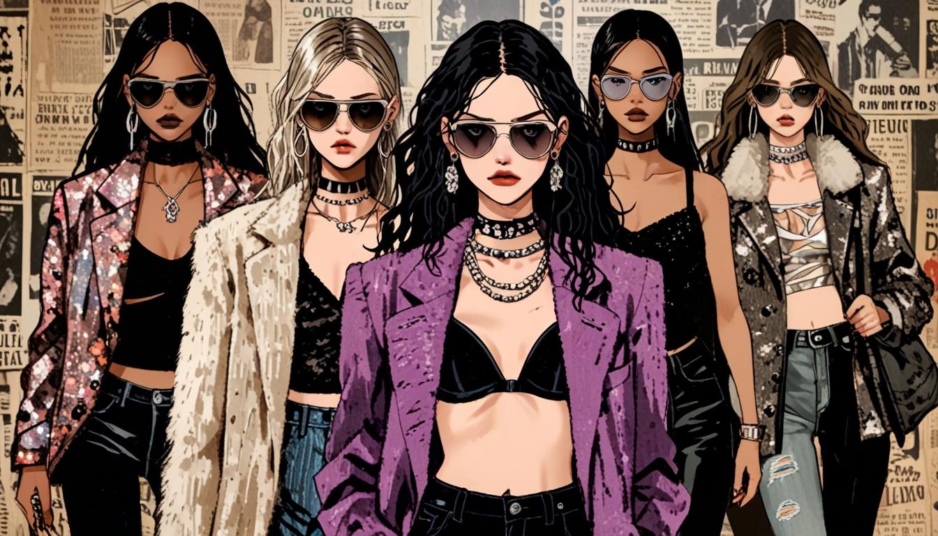 MarkGong’s fall/winter 2025 collection channels early 2000s tabloid glam at Shanghai Fashion Week