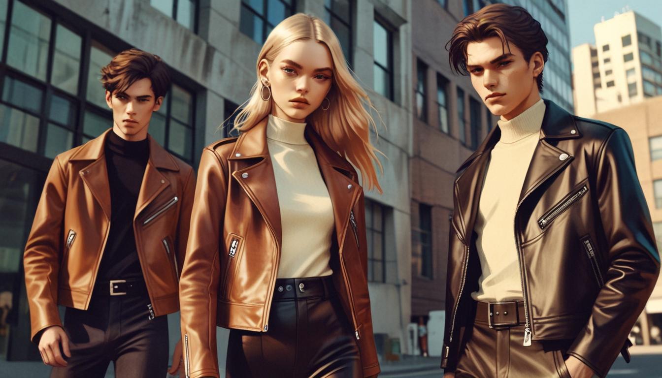 Leather jackets emerge as spring fashion staples with classic and modern twists