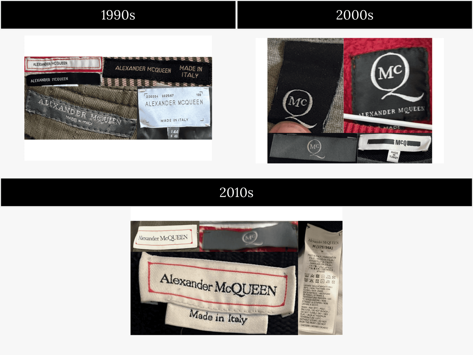 Alexander Label How to tell if Alexander McQueen is vintage: Logos, Tags & Tips – VCG