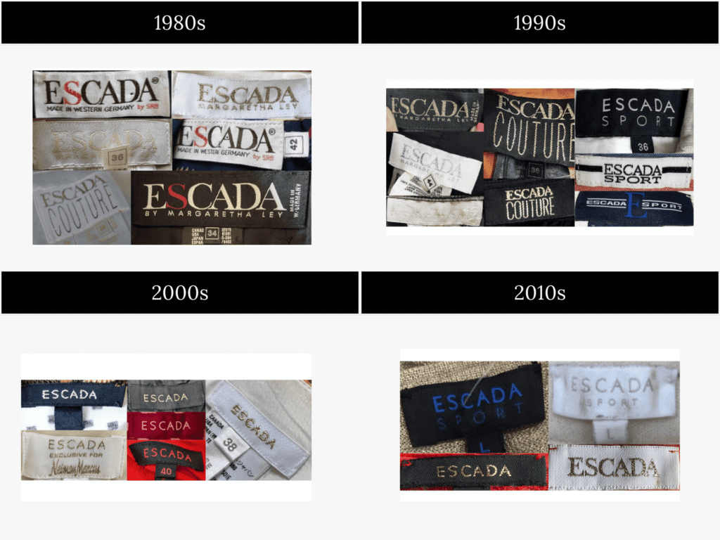 How to tell if Escada is vintage: Logos, Tags & Tips – VCG