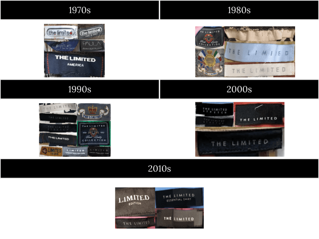 Limited Control Tags How to tell if The Limited is vintage: Logos, Tags & Tips – VCG
